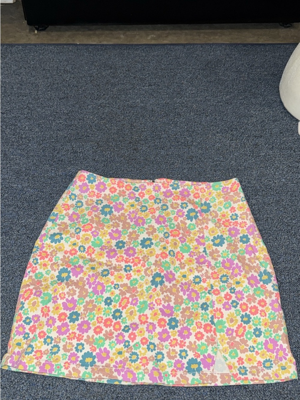 wild fable Floral Mini Skirt in Pink, Blue, Yellow, Green